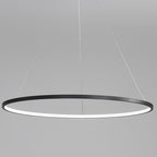 Lámpara colgante aluminio negro aro dimeable Ø 120 cm LED 40W - TOLC0051