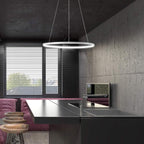 Lámpara colgante aluminio blanco aro Ø 60 cm LED 38W - OYLC0011