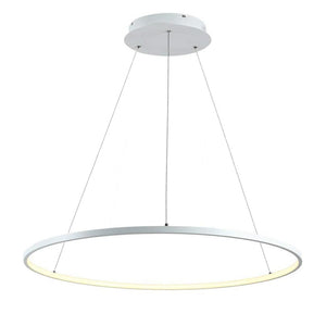 Lámpara colgante aluminio blanco aro Ø 100 cm LED 58W - OYLC0012