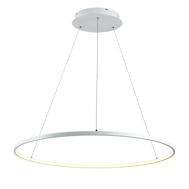Lámpara colgante aluminio blanco aro Ø 100 cm LED 58W - OYLC0012