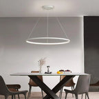 Lámpara colgante aluminio blanco aro Ø 100 cm LED 58W - OYLC0012
