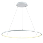 Lámpara colgante aluminio blanco aro Ø 120 cm LED 78W - OYLC0013