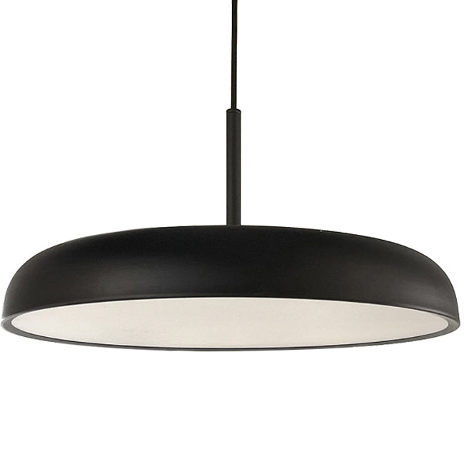 Lámpara colgante metal negro difusor policarbonato Ø60 cm LED 50W - OYLC0014