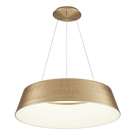 Lámpara colgante resina dorado difusor policarbonato dim Ø 60 cm LED 50W - OYLC0016