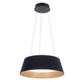 Lámpara colgante resina negro interior madera difusor policarbonato dim Ø 46 cm LED 36W - OYLC0017