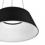 Lámpara colgante resina negro difusor policarbonato dim Ø 45 cm LED 40W - OYLC0020