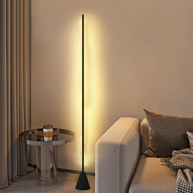Lámpara de pie negro con sensor LED 24w 3000K - OYLP0001