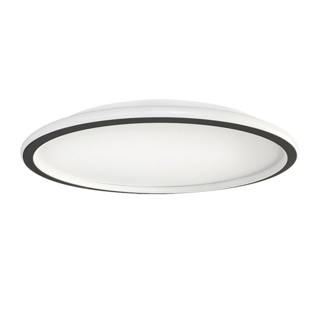 Plafón aluminio negro difusor acrílico Ø 50 cm LED 45W - OYPL0015