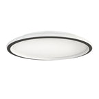 Plafón aluminio negro difusor acrílico Ø 50 cm LED 45W - OYPL0015