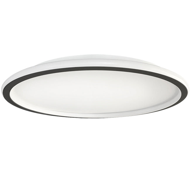Plafón aluminio negro difusor acrílico Ø 80 cm LED 55W - OYPL0022