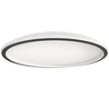 Plafón aluminio negro difusor acrílico Ø 80 cm LED 55W - OYPL0022
