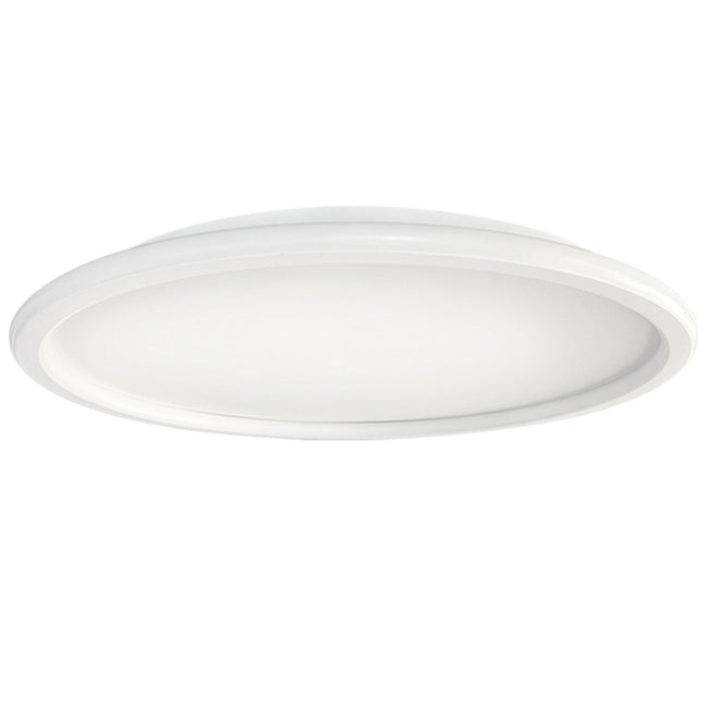 Plafón aluminio blanco difusor acrílico Ø 80 cm LED 55W - OYPL0021