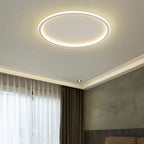 Plafón aluminio blanco difusor acrílico Ø 80 cm LED 55W - OYPL0021
