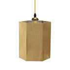 Lampara colgante textil café Ø20x26 cm - LLPA0010