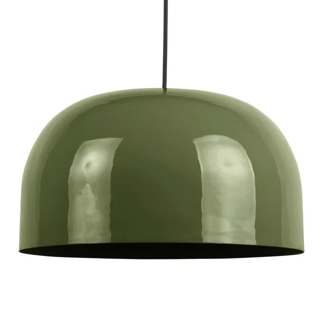 Lámpara colgante metal verde olivo Ø40x23 cm E27 - PGLC0003