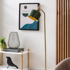 Lámpara de pie metal verde olivo Ø28x164 cm  E14- PGLP0009