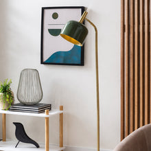 Cargar imagen en el visor de la galería, Lámpara de pie metal verde olivo Ø28x164 cm  E14- PGLP0009
