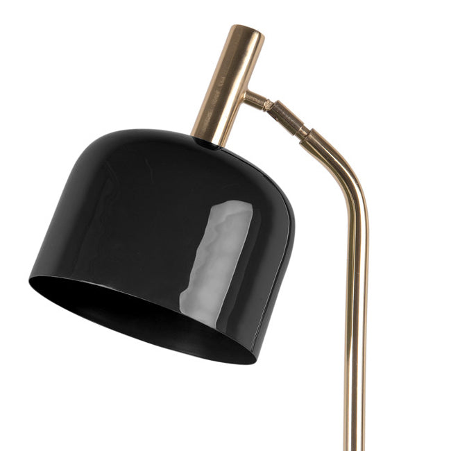 Lámpara de pie metal negro dorado Ø28x164 cm E14 - PGLP0010