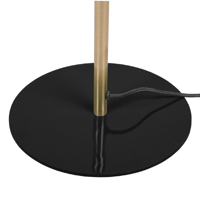 Lámpara de pie metal negro dorado Ø28x164 cm E14 - PGLP0010