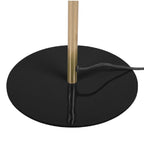 Lámpara de pie metal negro dorado Ø28x164 cm E14 - PGLP0010