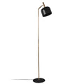Lámpara de pie metal negro dorado Ø28x164 cm E14 - PGLP0010