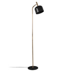 Lámpara de pie metal negro dorado Ø28x164 cm E14 - PGLP0010