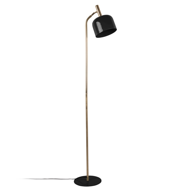 Lámpara de pie metal negro dorado Ø28x164 cm E14 - PGLP0010