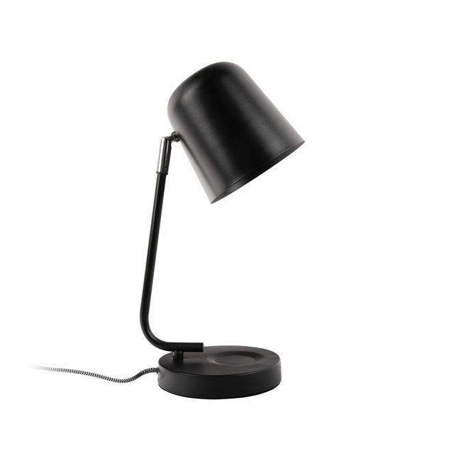 Lámpara sobremesa metal  negro Ø15x38,5 cm E27 - PGLS0031