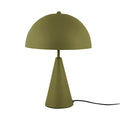Lámpara sobremesa metal verde musgo Ø25x35 cm E14 - PGLS0037