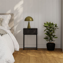 Cargar imagen en el visor de la galería, Lámpara sobremesa metal verde musgo Ø25x35 cm E14 - PGLS0037
