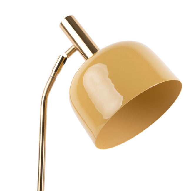 Lámpara sobremesa metal amarillo miel dorado 9.5x56 cm E14 - PGLS0041