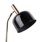 Lámpara sobremesa metal negro brillante dorado  Ø19,5x56 cm E14- PGLS0044