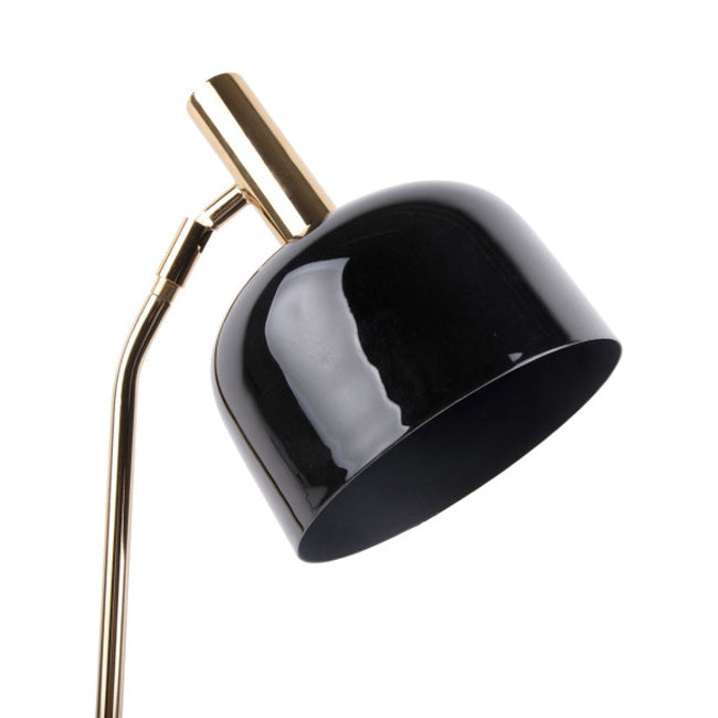 Lámpara sobremesa metal negro brillante dorado  Ø19,5x56 cm E14- PGLS0044