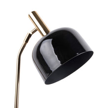 Cargar imagen en el visor de la galería, Lámpara sobremesa metal negro brillante dorado  Ø19,5x56 cm E14- PGLS0044
