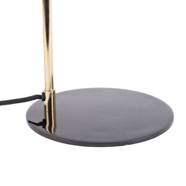 Lámpara sobremesa metal negro brillante dorado  Ø19,5x56 cm E14- PGLS0044