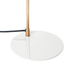 Lámpara sobremesa metal blanco dorado Ø19.5x56 cm E14 - PGLS0045