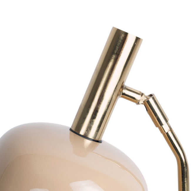 Lámpara sobremesa metal caramelo dorado Ø19.5x56 cm E14 - PGLS0046