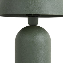 Cargar imagen en el visor de la galería, Lámpara sobremesa metal verde oscuro Ø31x43 cm E27 - PGLS0049
