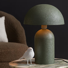 Cargar imagen en el visor de la galería, Lámpara sobremesa metal verde oscuro Ø31x43 cm E27 - PGLS0049
