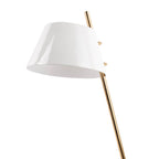 Lámpara sobremesa metal mármol dorado blanco Ø16x53 cm E14 - PGLS0050