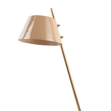 Cargar imagen en el visor de la galería, Lámpara sobremesa metal caramelo dorado mármol blanco  Ø16x53 cm E14 - PGLS0051
