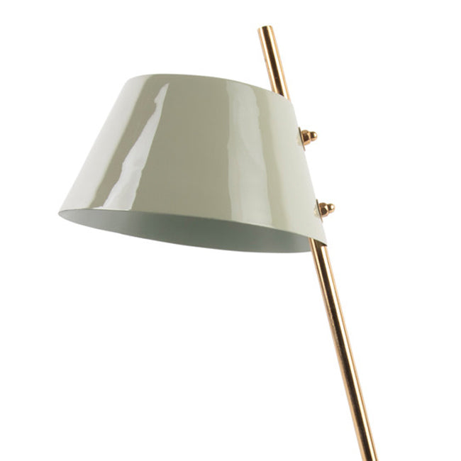 Lámpara sobremesa metal verde olivo dorado mármol blanco  Ø16x53 cm E14 - PGLS0052