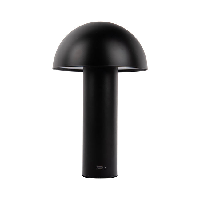 Lámpara sobremesa metal recargable negro  24,5 cm LED- PGLS0055