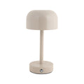 Lámpara sobremesa metal recargable beige Ø12,5x24,5 cm LED - PGLS0060