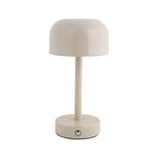 Lámpara sobremesa metal recargable beige Ø12,5x24,5 cm LED - PGLS0060
