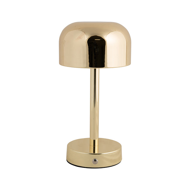 Lámpara sobremesa metal recargable dorado Ø12,5x24,5 cm LED - PGLS0061