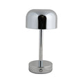 Lámpara sobremesa metal recargable cromo Ø12,5x24,5cm LED - PGLS0062