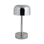Lámpara sobremesa metal recargable cromo Ø12,5x24,5cm LED - PGLS0062