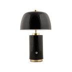 Lámpara sobremesa metal  recargable negro Ø18x30 cm 2W LED - PGLS0064