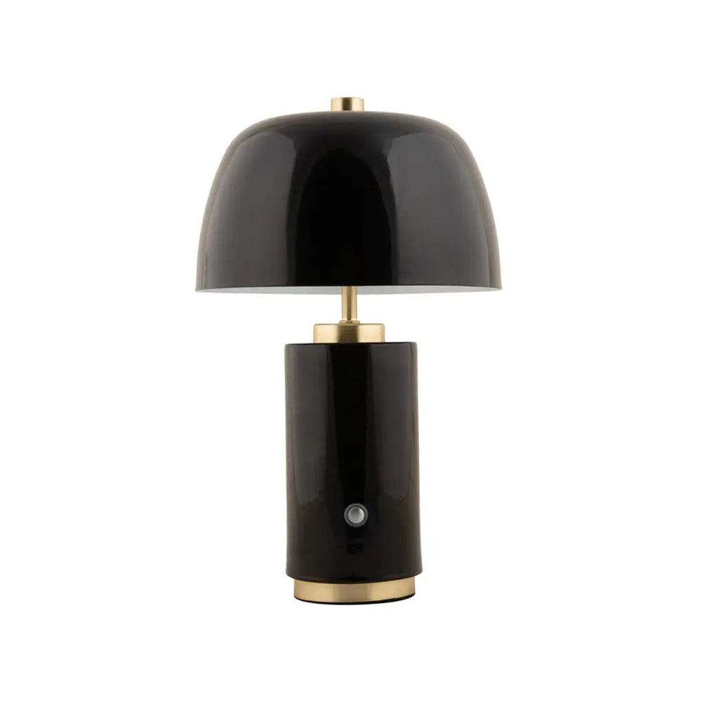 Lámpara sobremesa metal  recargable negro Ø18x30 cm 2W LED - PGLS0064